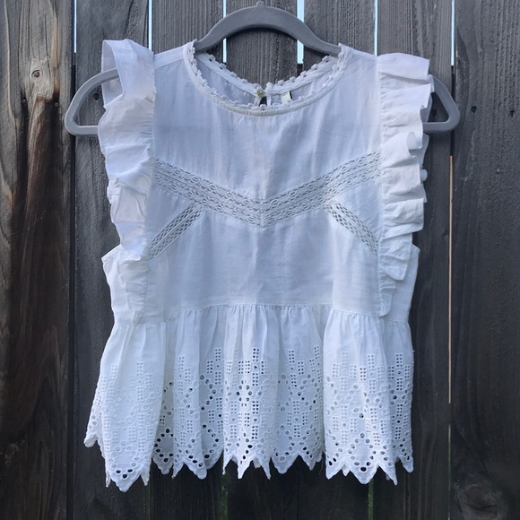 Zara Tops - NWT white lace blouse